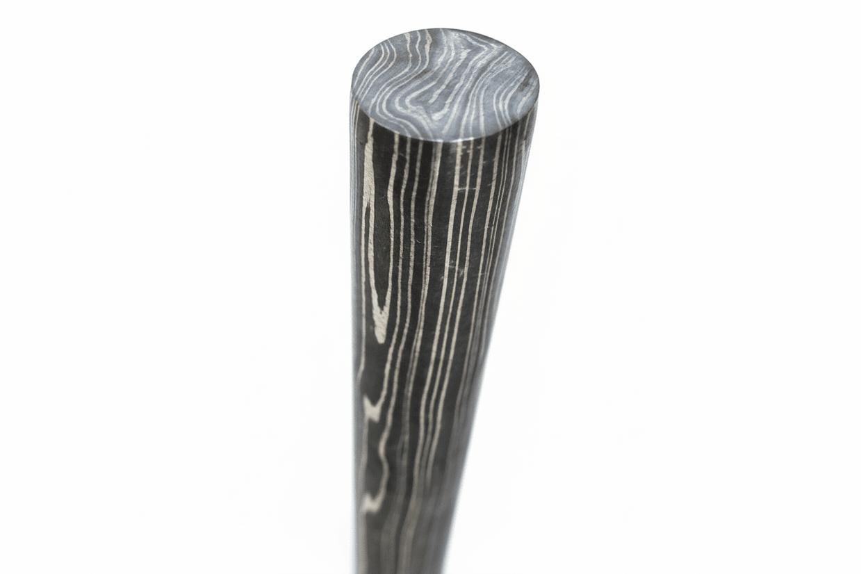 5 Inch Damascus Steel Round Bar Rod for Ring Making Material ...