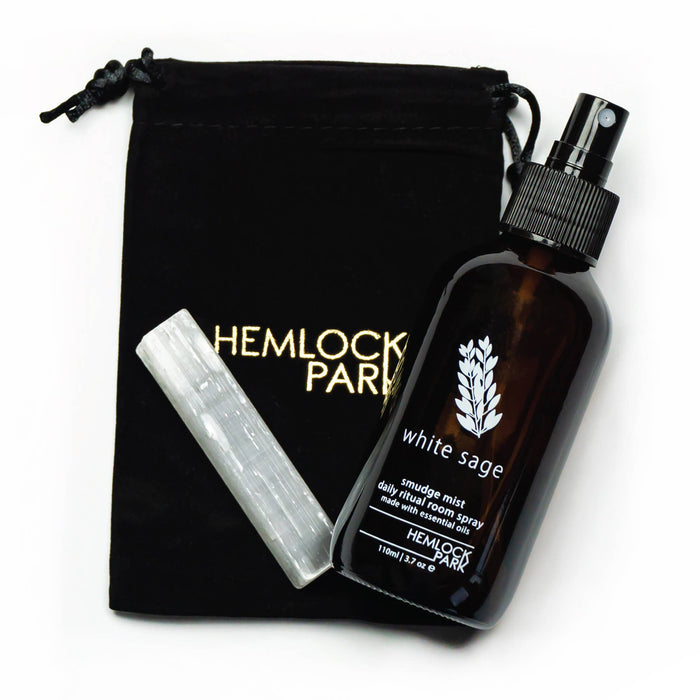 Smudge Spray & Crystal Set by Hemlock Park