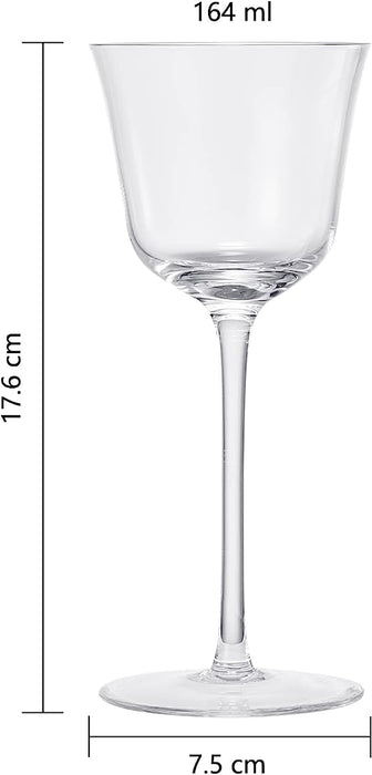 Vintage Crystal Nick & Nora/Wine Coupe Glasses - Set of 2 (5 OZ)