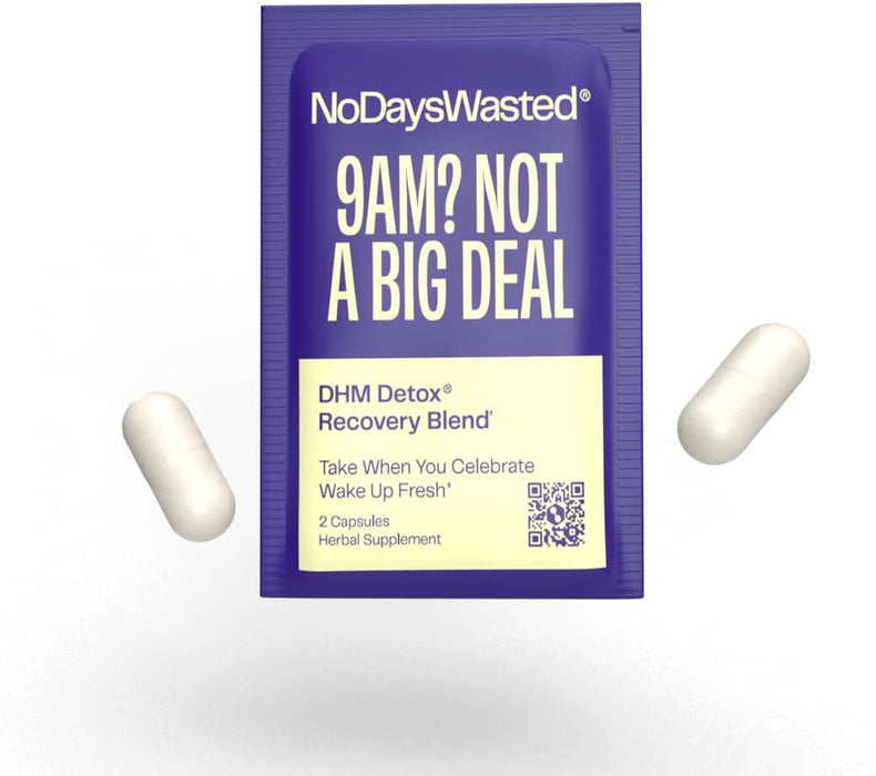 No Days Wasted - DHM Detox Recovery Support Supplement - 30 Day Supply - 60 Capsules