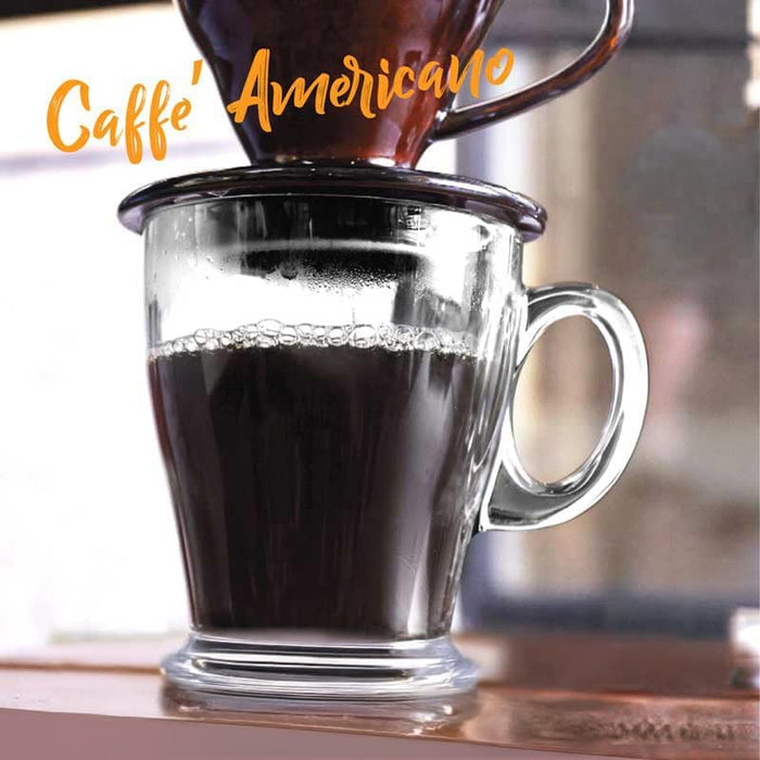 Glass Americano Coffee Cup - 12oz - Set of 6