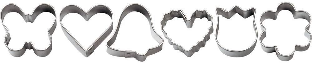 Wilton, Metal Mini Romantic Cookie or Fondant Cutter, 6-Piece  Set