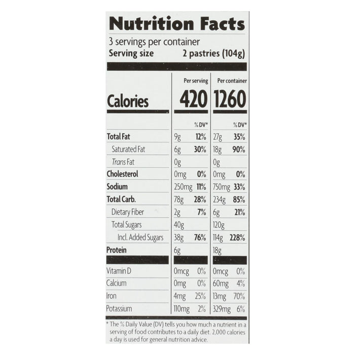 Nature's Path Organic Frosted Maple Brown Sugar Toaster Pastries (Pack of 12)