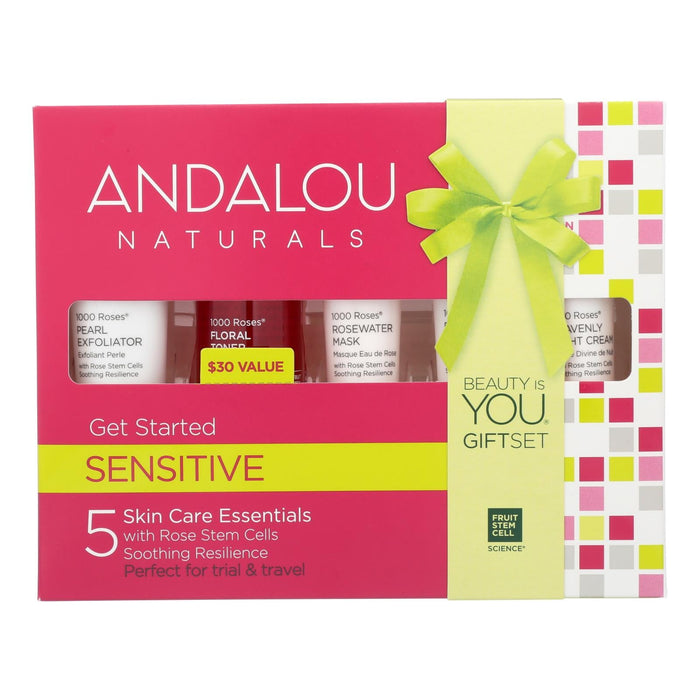 Andalou Naturals Get Started Kit: Discover the Power of 1000 Roses (Pack of 5)