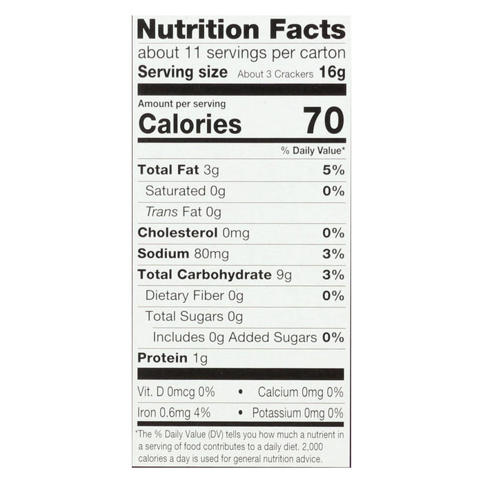 Milton's Baked Himalayan Salt Crackers 8 Pack 6 Oz