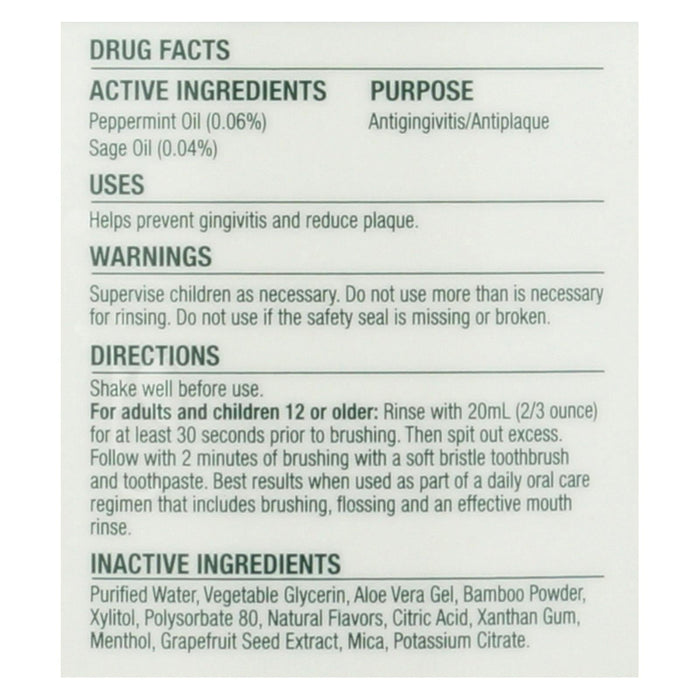 Natural Dentist Pre-Brush Rinse - Whitening - Clean Mint - 16.9 Fl Oz