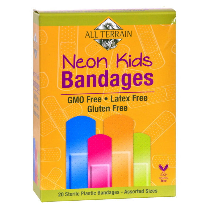 All-Terrain Neon Assorted Kids Bandages (Pack of 20)