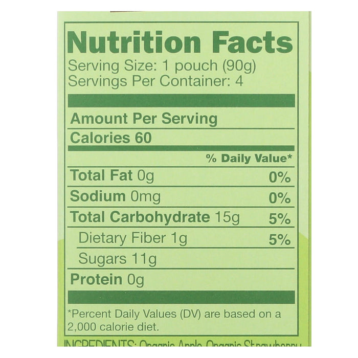 Gogo Squeez Apple Strawberry Applesauce 3.2 Oz. Pack of 12