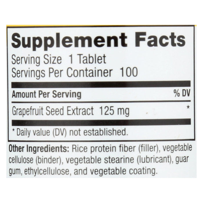 Nutribiotic Grapefruit Seed Extract 125 Tablets (Pack of 100)