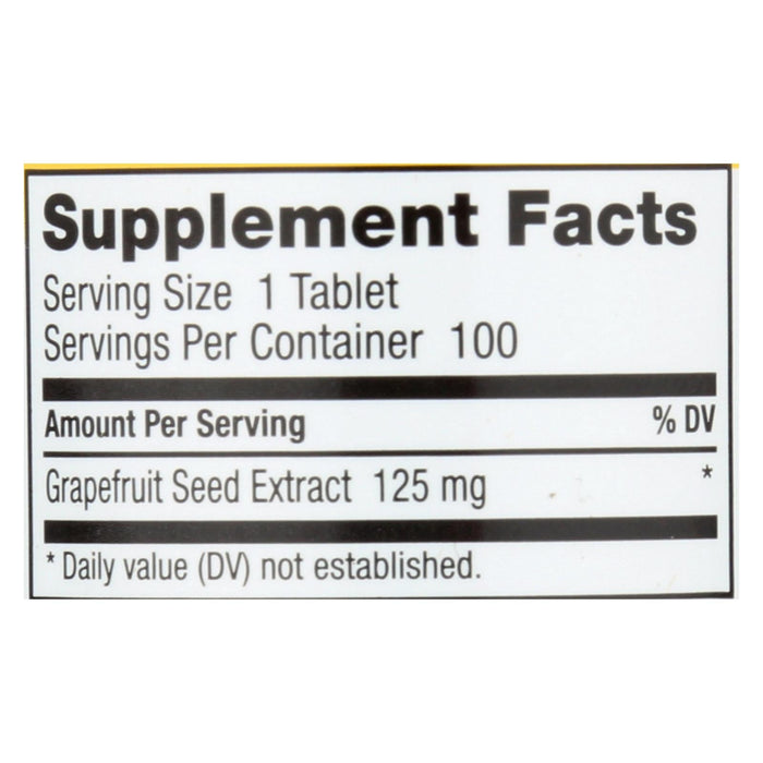 Nutribiotic Grapefruit Seed Extract 125 Tablets (Pack of 100)