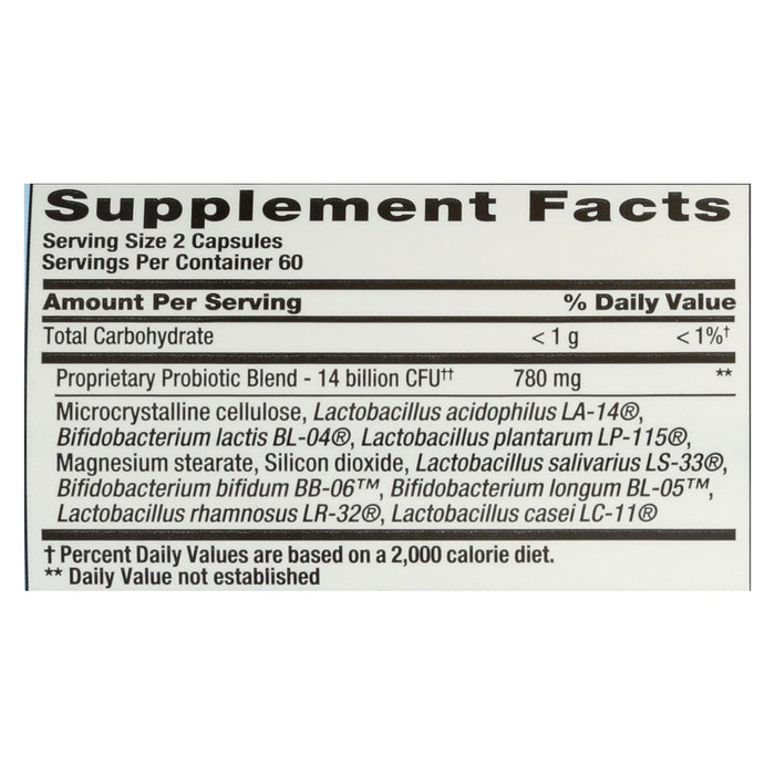 Nutrition Now PB 8 Pro-Biotic Acidophilus for Gut Health - 120 Veggie Caps