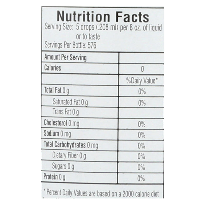 Sweet Leaf 4 Fl Oz Liquid Stevia Sugar-Free Sweetener