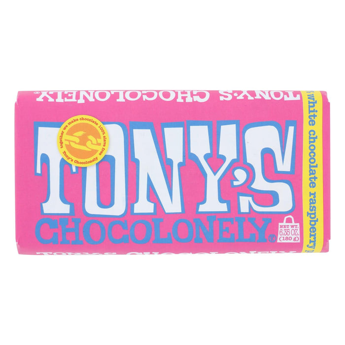 Tony's Chocolonely White Chocolate Raspberry Pop (Pack of 15 - 6.35 Oz.)