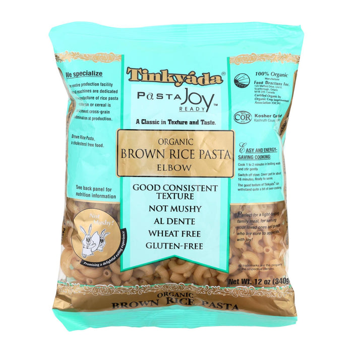 Tinkyada Organic Brown Rice Pasta Elbows, 12 Pack, 12 Ounces Each