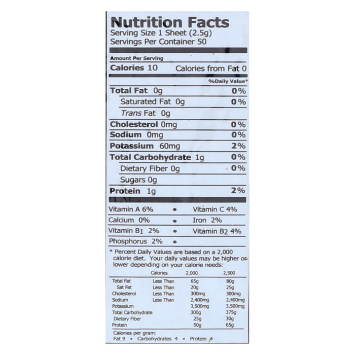 Emerald Cove USDA Organic Pacific Sushi Nori (Pack of 4) - Silver Grade - Toasted- 50 Sheets