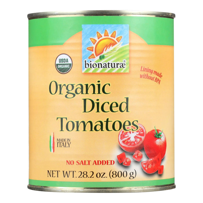 Bionaturae Organic Diced Tomatoes - Case of 12 (28.2 Oz Each)