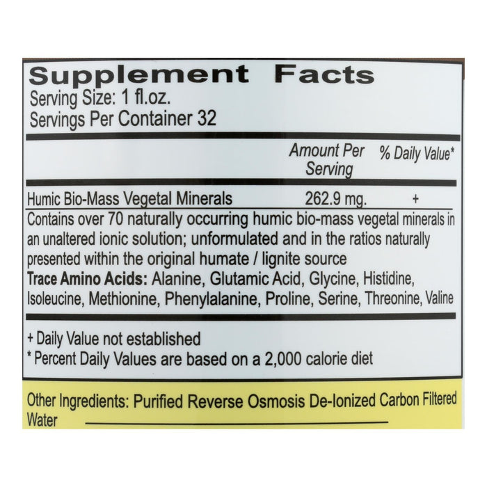 Vital Earth Humic Minerals Liquid Concentrate (32 Fl Oz.)