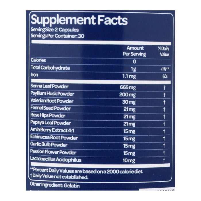 Health Plus Super Colon Cleanse Night Formula (Pack of 90 Capsules)