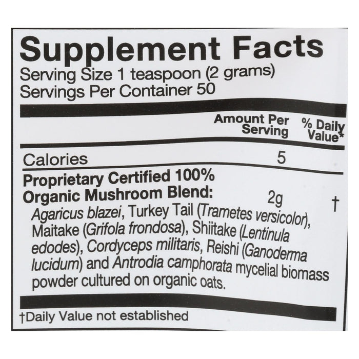Om Mushroom Superfood Immune Blend, Mushroom Powder Supplement (3.5 Ounce)