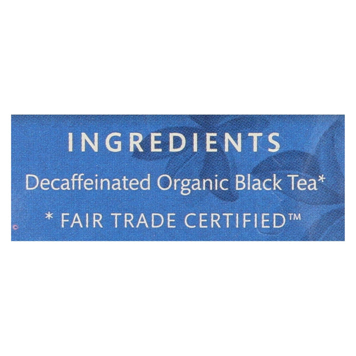 Choice Organic Decaffeinated English Breakfast Black Tea (Pack of 6 - 16 Tea Bags)
