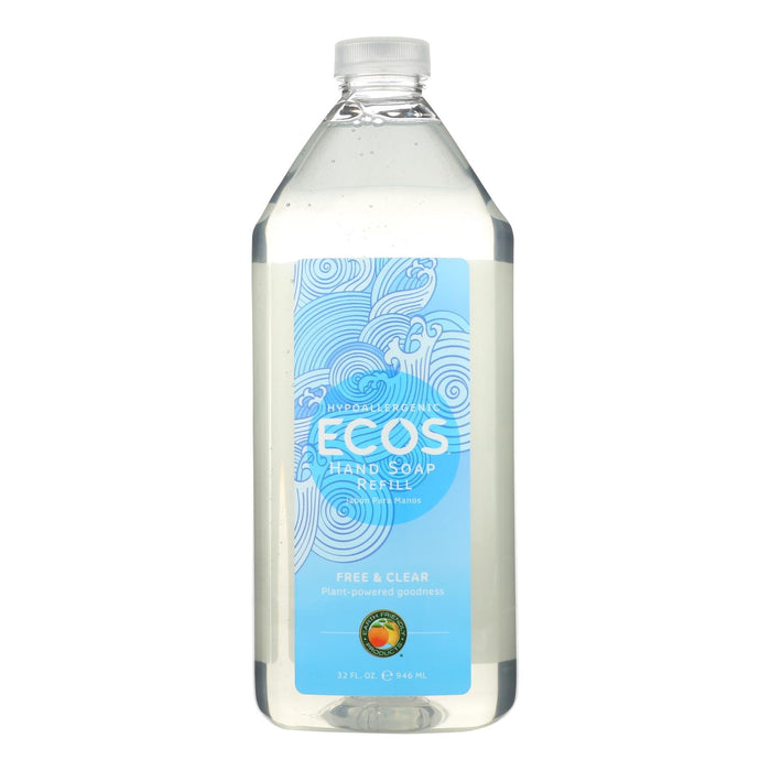 Ecos Liquid Hand Soap, Free and Clear (Pack of 6 - 32 Fl Oz.)