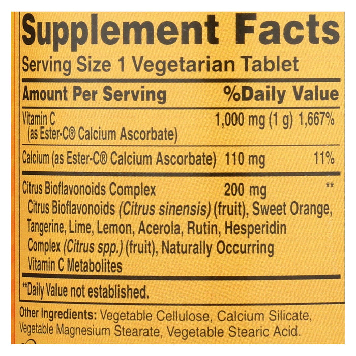 American Health Ester-C Vitamin C with Citrus Bioflavonoids - 1000mg | 90 Vegetarian Tablets