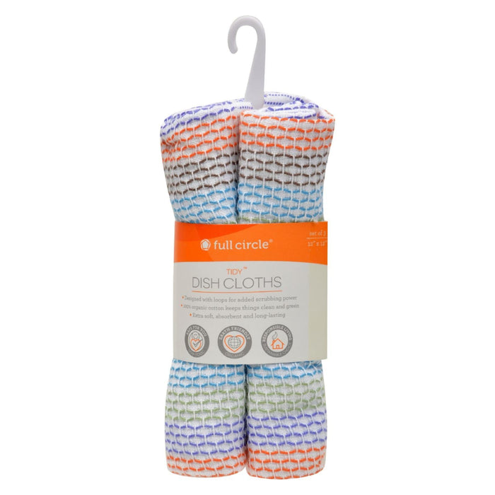 Full Circle Home Tidy Dish Cloths - 36 Pack, 12x12 Inch