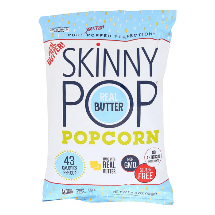 Skinnypop Real Butter Popcorn, 4.4 Oz. (Pack of 12)