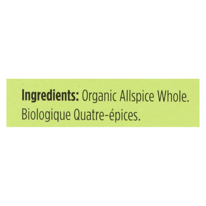 Spicely Organics Whole Organic Allspice (Pack of 6 - 0.3 Oz.)