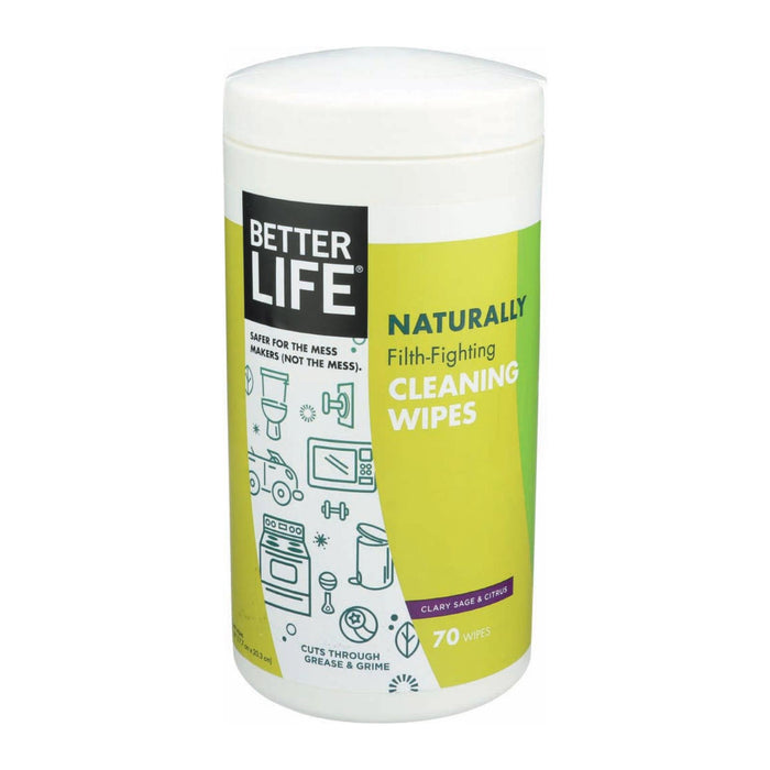 Better Life Naturally Filth-Fighting Cleaning Wipes - 70 Count, Pack of 6