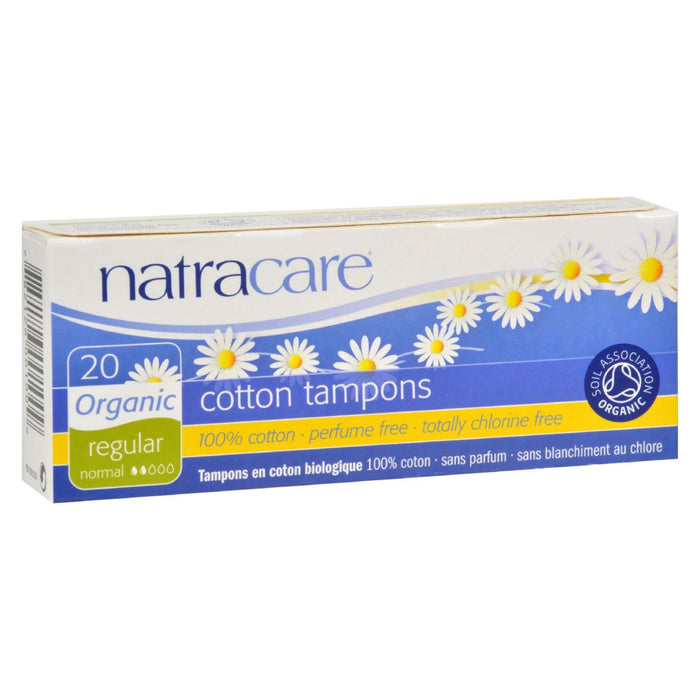 Natracare Organic Cotton Tampons, Regular (Pack of 20)