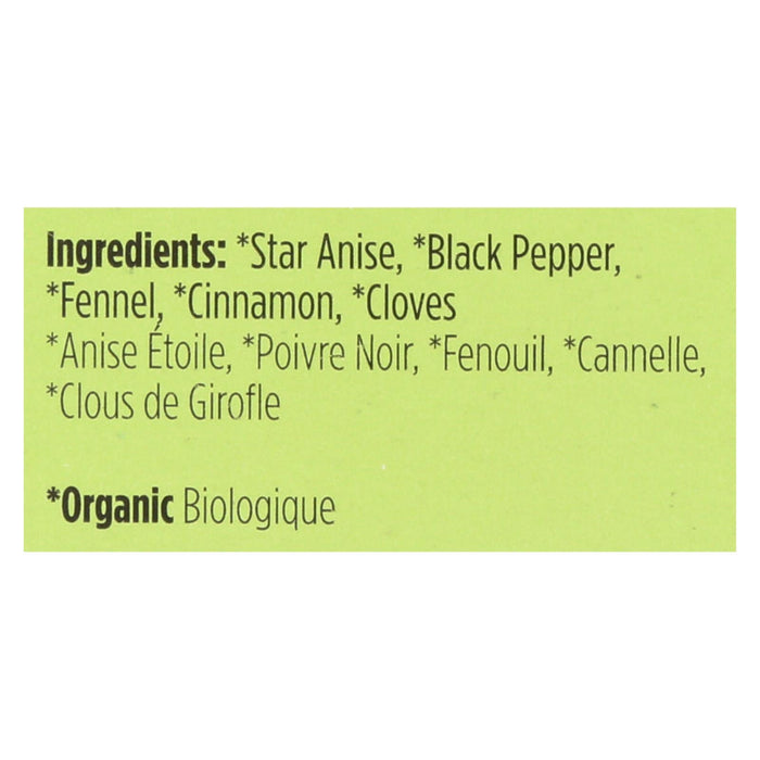 Spicely Organics Organic Chinese Five-Spice, 0.4 Oz. (Pack of 6)