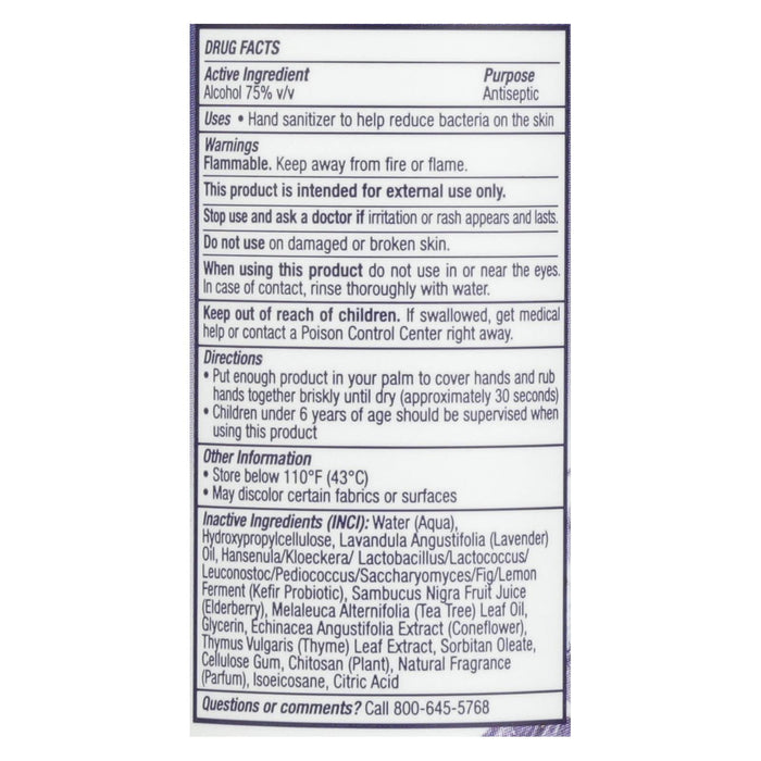 Desert Essence Probiotic Hand Sanitizer (1.7 Fl Oz), Lavender