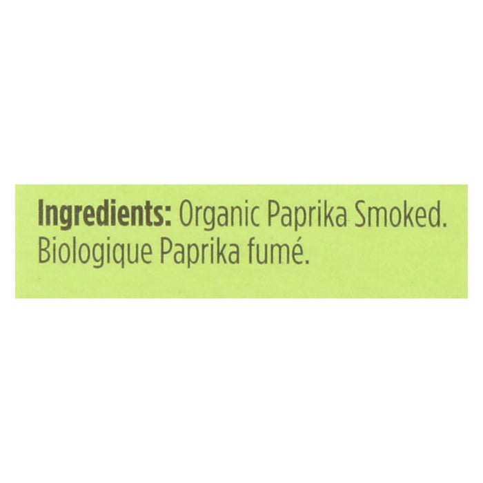 Spicely Organics Smoked Paprika, USDA Organic, Spice Seasoning Blend, Pack of 6 - 0.45 Oz.