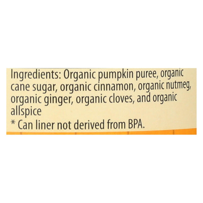 Farmer's Market Organic Pumpkin Pie Mix, Enriched with Spices (Pack of 12 - 15 Oz.)