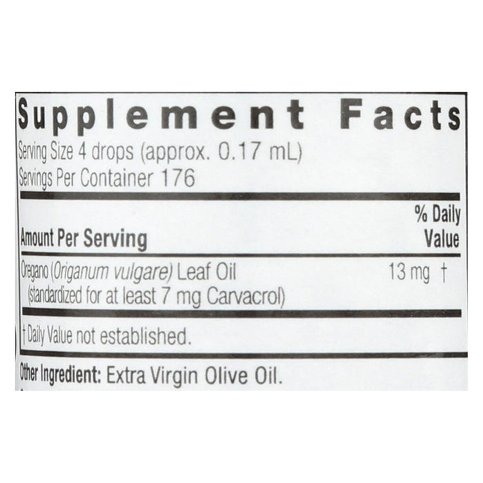 Nature's Answer Essential Oil of Oregano Leaf, 1 Fl Oz