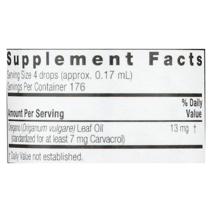 Nature's Answer Essential Oil of Oregano Leaf, 1 Fl Oz