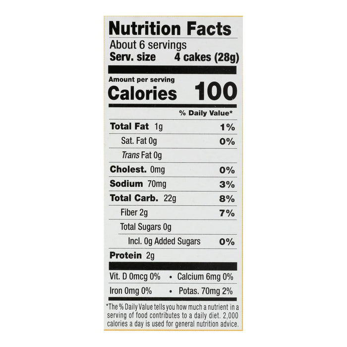 Lundberg Family Farms Thin Rice Cake Basil Thyme (6-Pack)