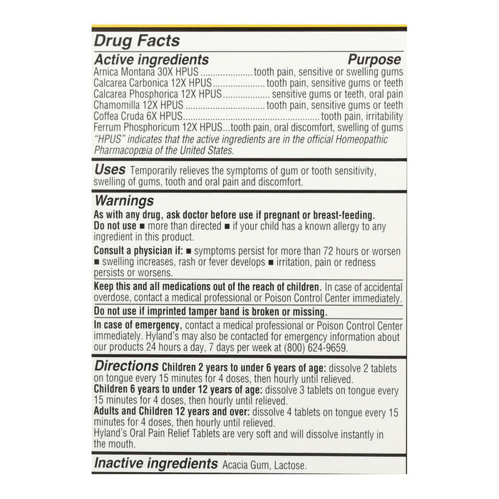 Hyland's 4Kids Pain Relief Tablets 125ct