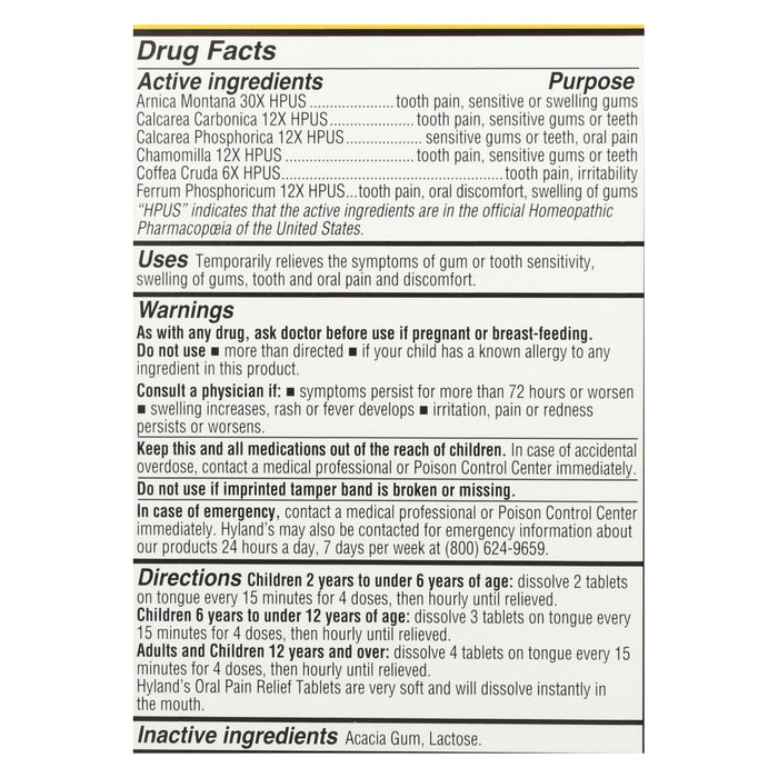 Hyland's 4Kids Pain Relief Tablets 125ct