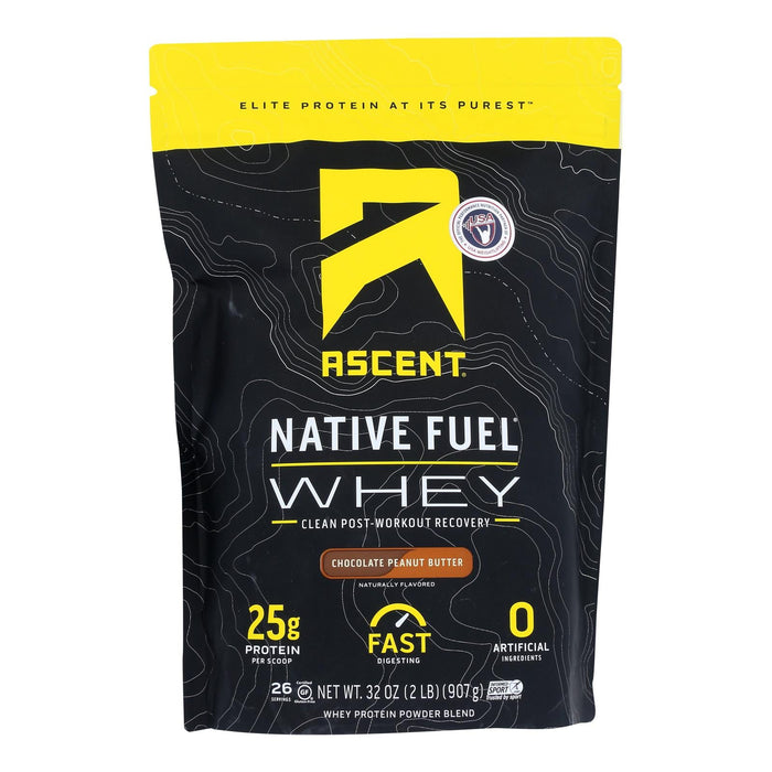 Ascent Native Fuel Whey Chocolate Peanut Butter (2 Lb.)