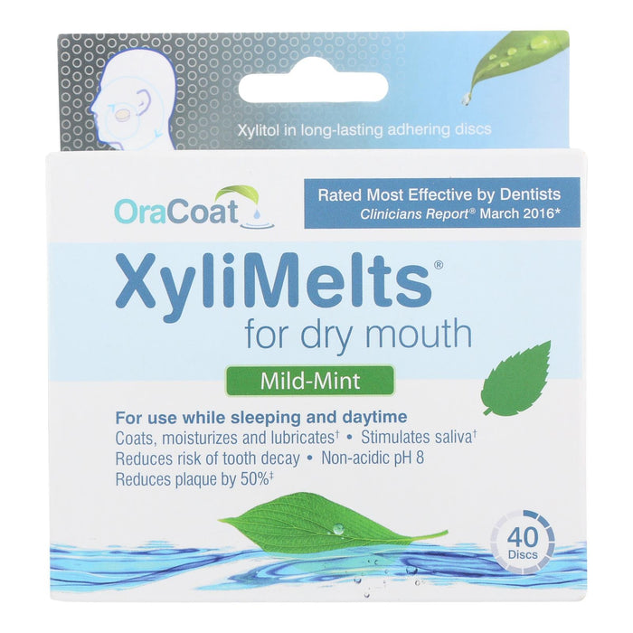 Oracoat Xylimelts Dry Mouth Lozenges for All-Day Relief (Pack of 40)