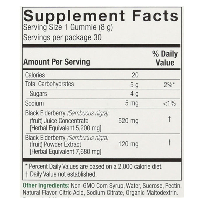 Nature's Answer 7-Week Supply of Sambucus Mega Gummies (Pack of 7x30)