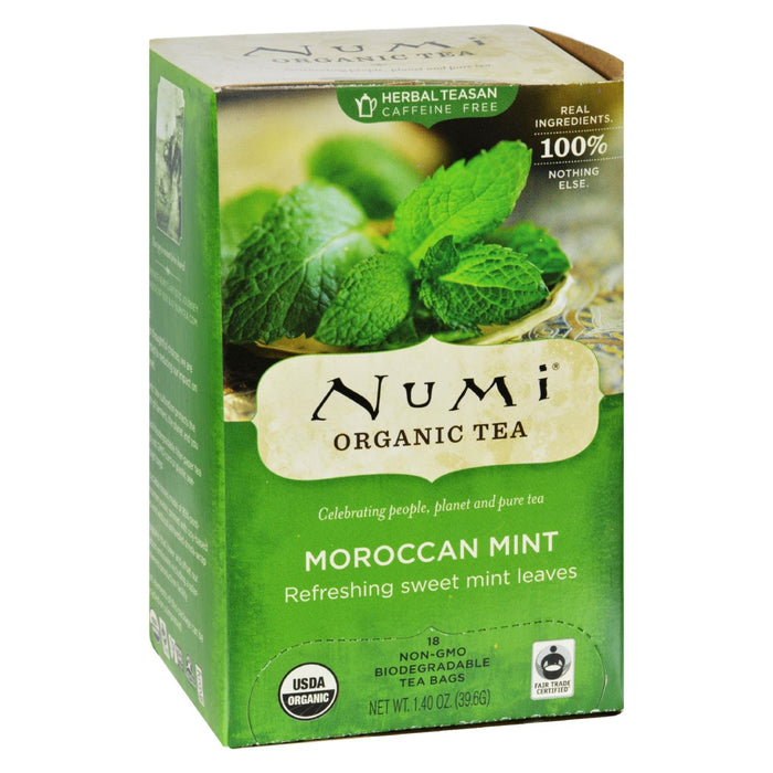 Numi Organic Tea Moroccan Mint - 6 x 18 Tea Bags