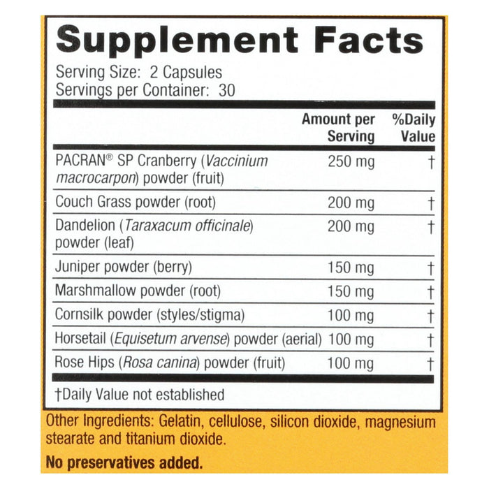 Nature's Secret Urinary Cleanse & Flush Capsules with Cranberry Extract (Pack of 60)