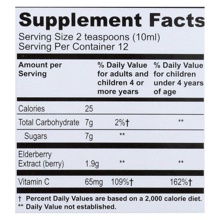 Sambucol Kids Black Elderberry Immune Support Supplement, 4 Fl Oz