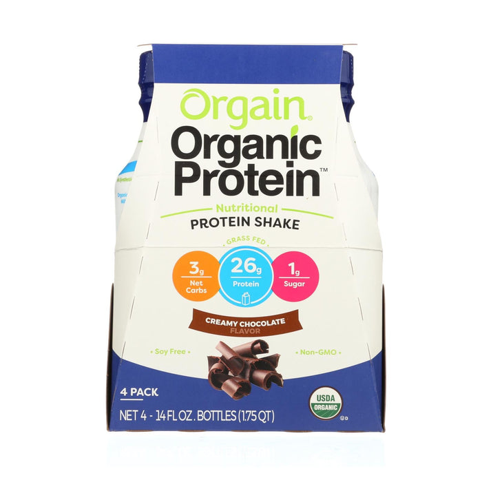 Orgain Creamy Chocolate Nutritional Protein Shake (14 Fl Oz Pack of 12)