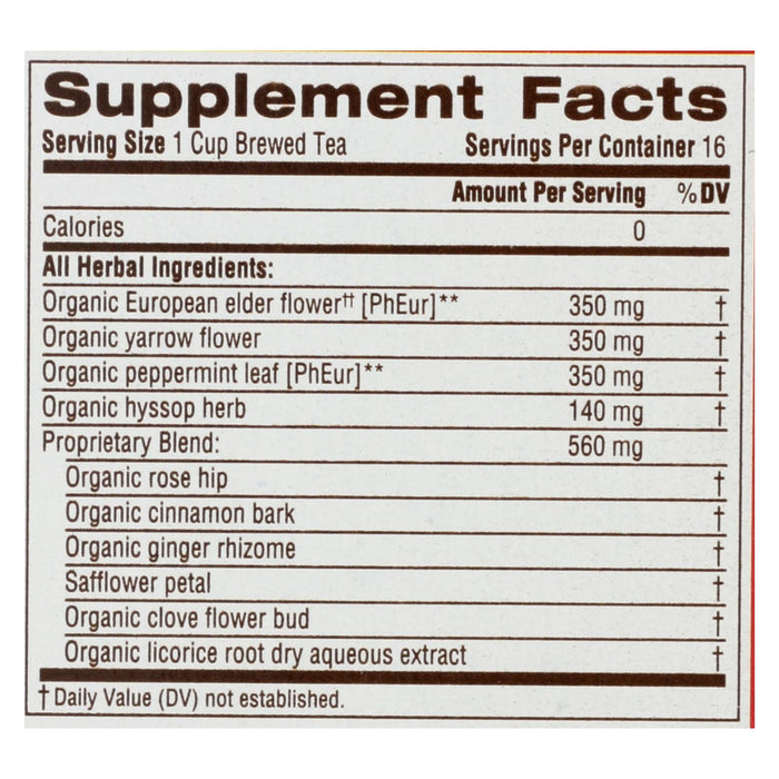 Traditional Medicinals Gypsy Cold Care Herbal Tea - 16 Tea Bags (Pack of 6) - Soothes and Relieves Cold Symptoms