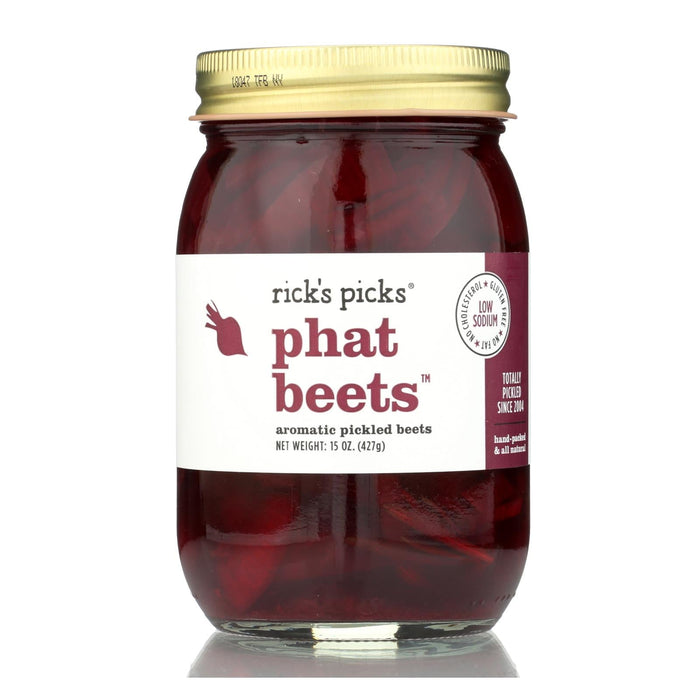 Rick's Picks Phat Beets Pickles - Case of 6 - 15 Ounce Jars