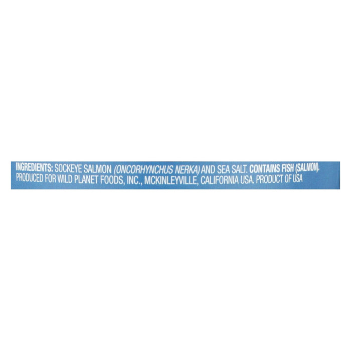 Wild Planet Wild Pacific Sockeye Salmon (Pack of 12 - 6 Oz.)